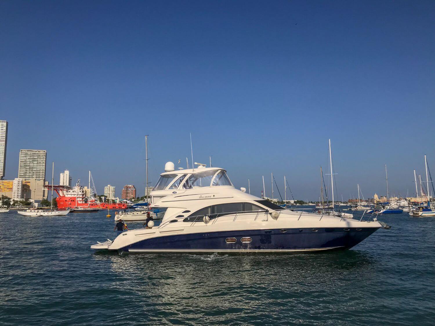 58' Sea Ray Sedan Flybridge yacht charter in Cartagena, Colombia