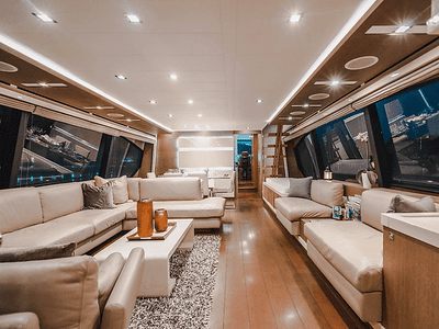 87′ Ferretti + Water Toys, private yacht charter in Miami