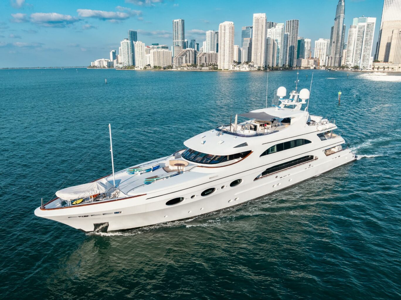 166′ Trinity + Water Toys + Jetski 1Hr, private yacht charter in Miami