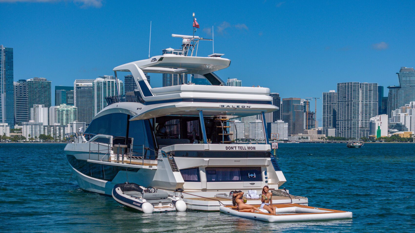 68′ Galeon + Water Toys, private yacht charter in Miami
