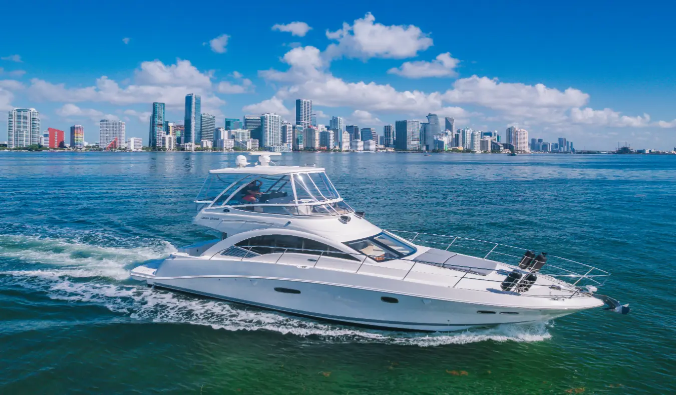 52′ Sedan Bridge + Water Toy, private yacht charter in Miami