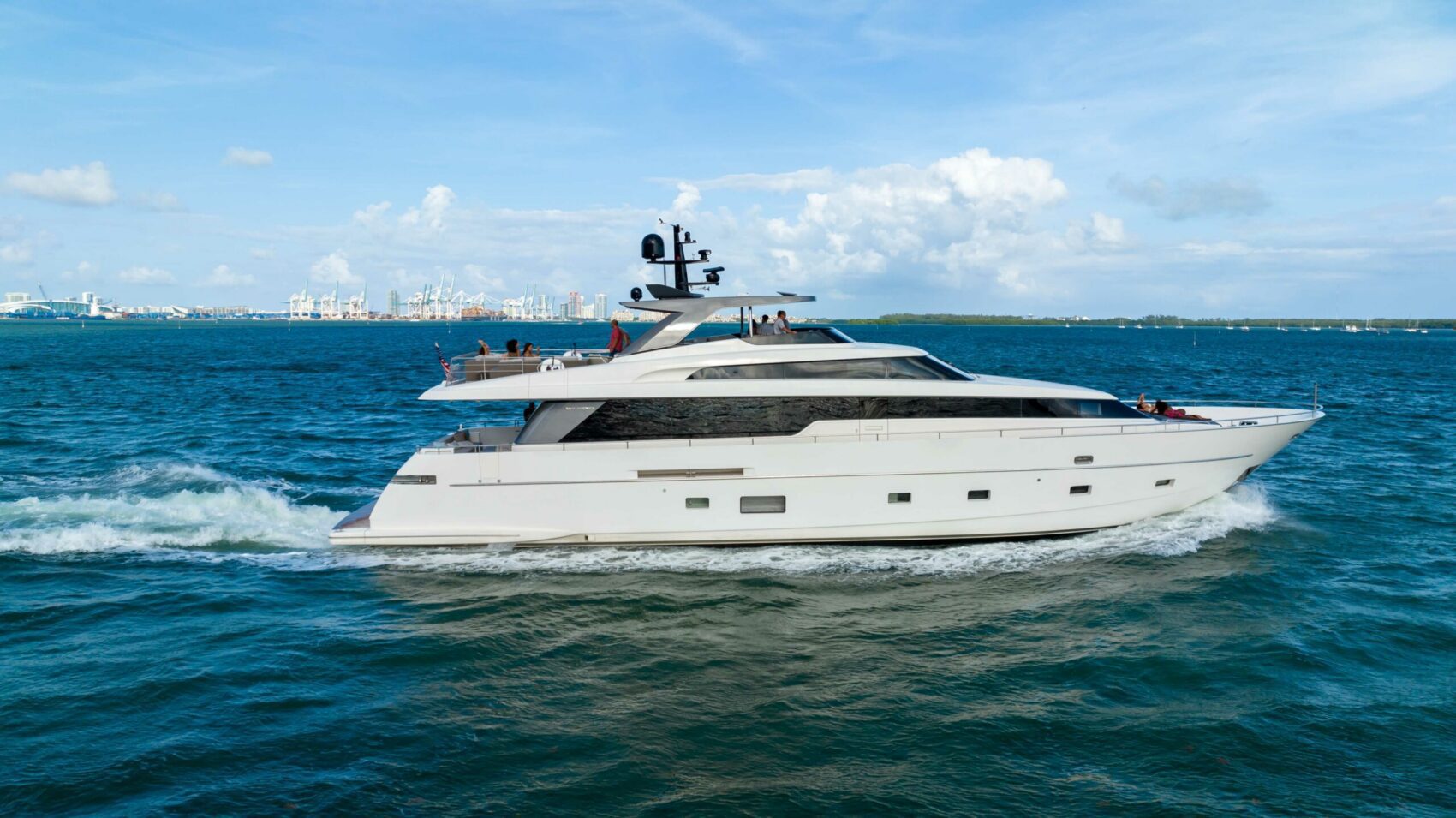97′ SanLorenzo + Water Toys, private yacht charter in Miami