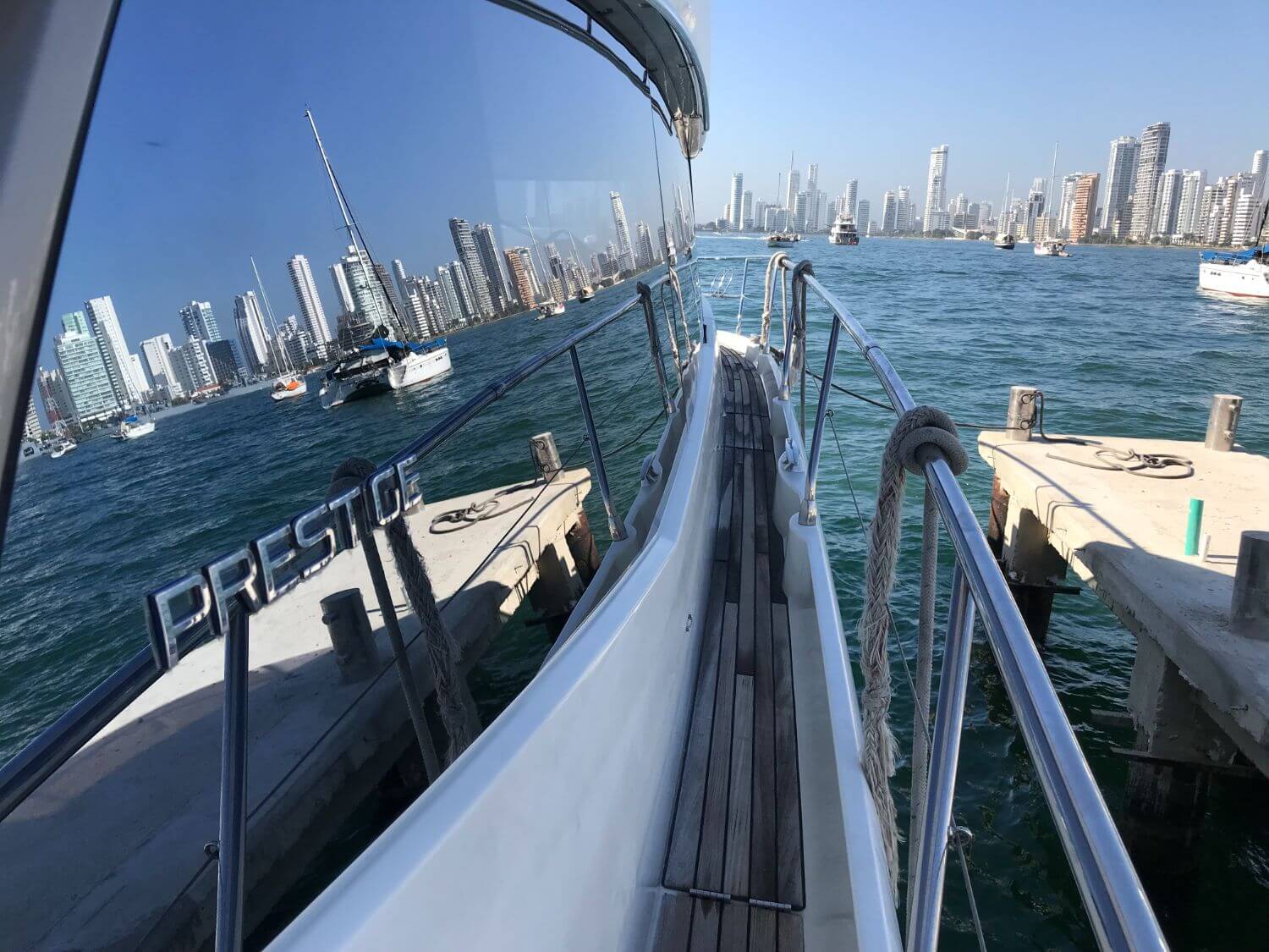 50' Prestige 500 Flybridge yacht charter in Cartagena, Colombia