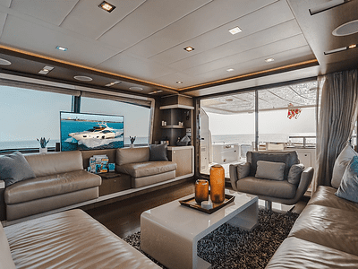 87′ Ferretti + Water Toys, private yacht charter in Miami
