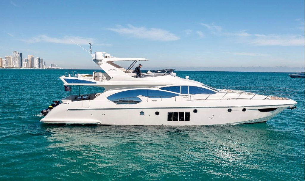 70′ Azimut FB + Jetski 1Hr, private yacht charter in Miami
